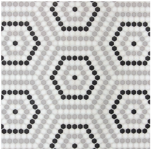 Geometro Classic Belfort, Recycled Glass Tile